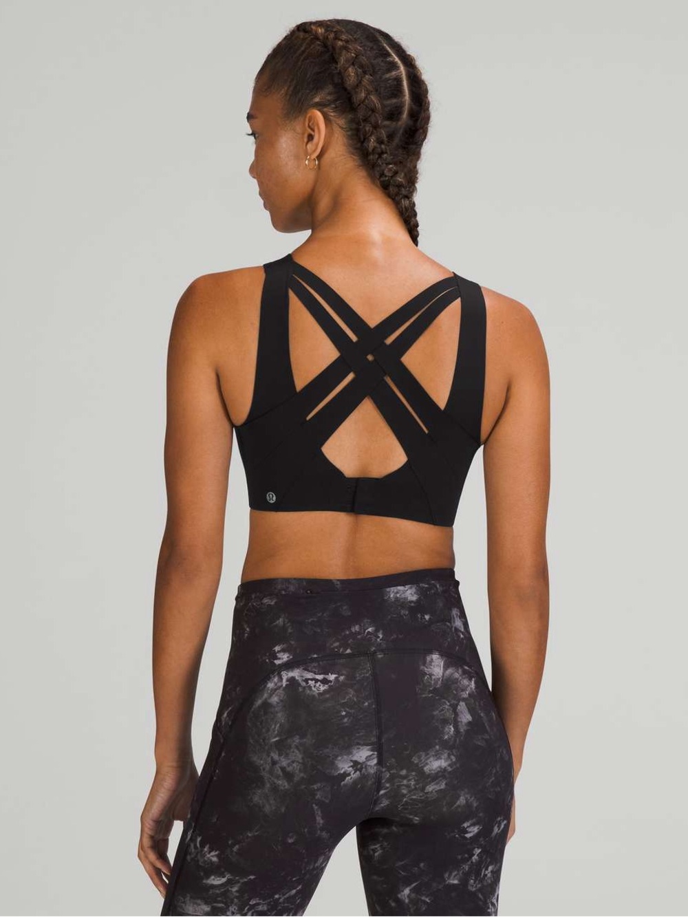lululemon athletica Black Strappy Back Sports Bra